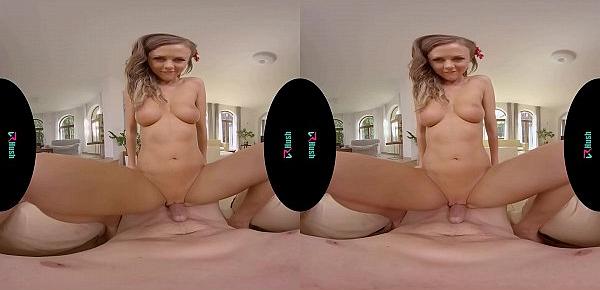  VRHUSH Smoking hot brunette Tina Kay takes your cock in VR